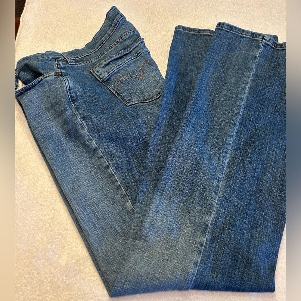 Levi’s 515 bootcut embellished 14L faded jeans